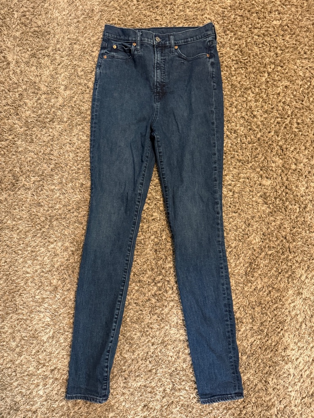 TALL GAP Women’s Dark Blue High-Rise Skinny Jeans